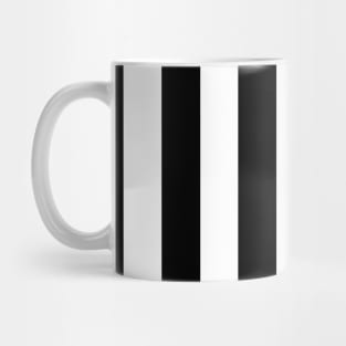 Black and white vertical stripes pattern Mug